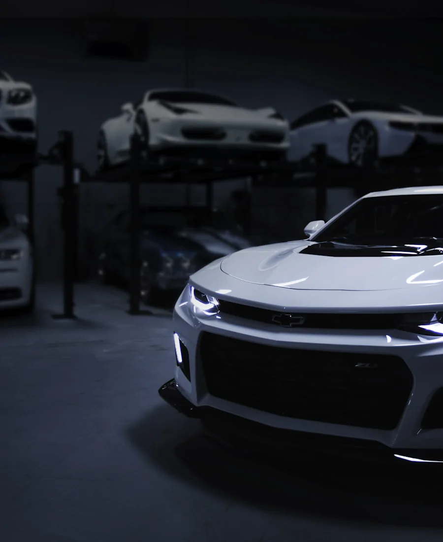 A vehicle from the Hyperlane collection at golden hour